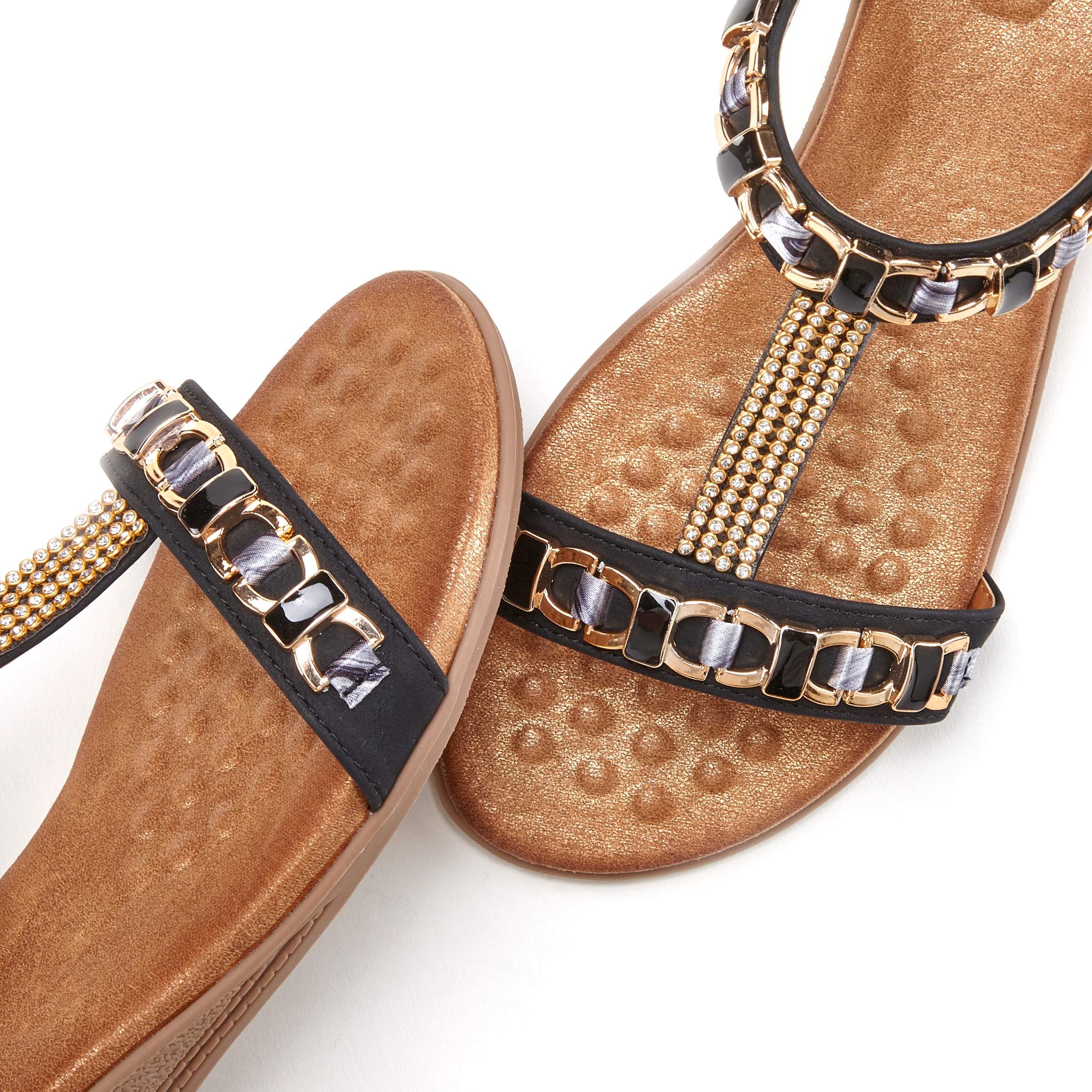 Vivance Sandalette »Sommerschuh«  Sandale, Sommerschuh mit Keilabsatz und elastischen Riemchen