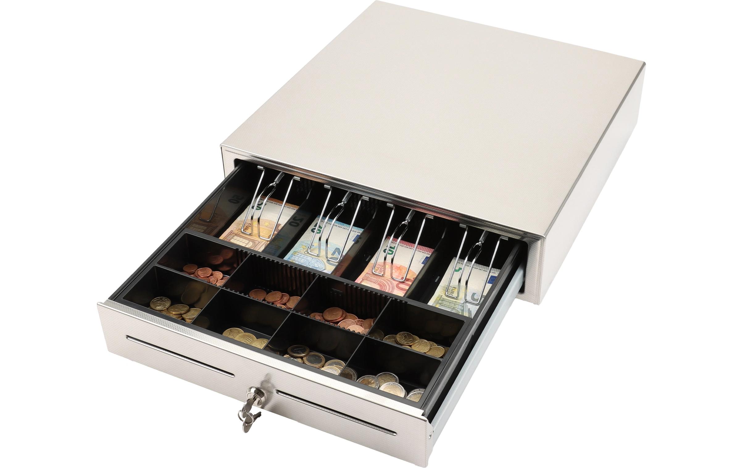 Kassenschublade LD 410S Silber<br>Manuelle Kassenlade