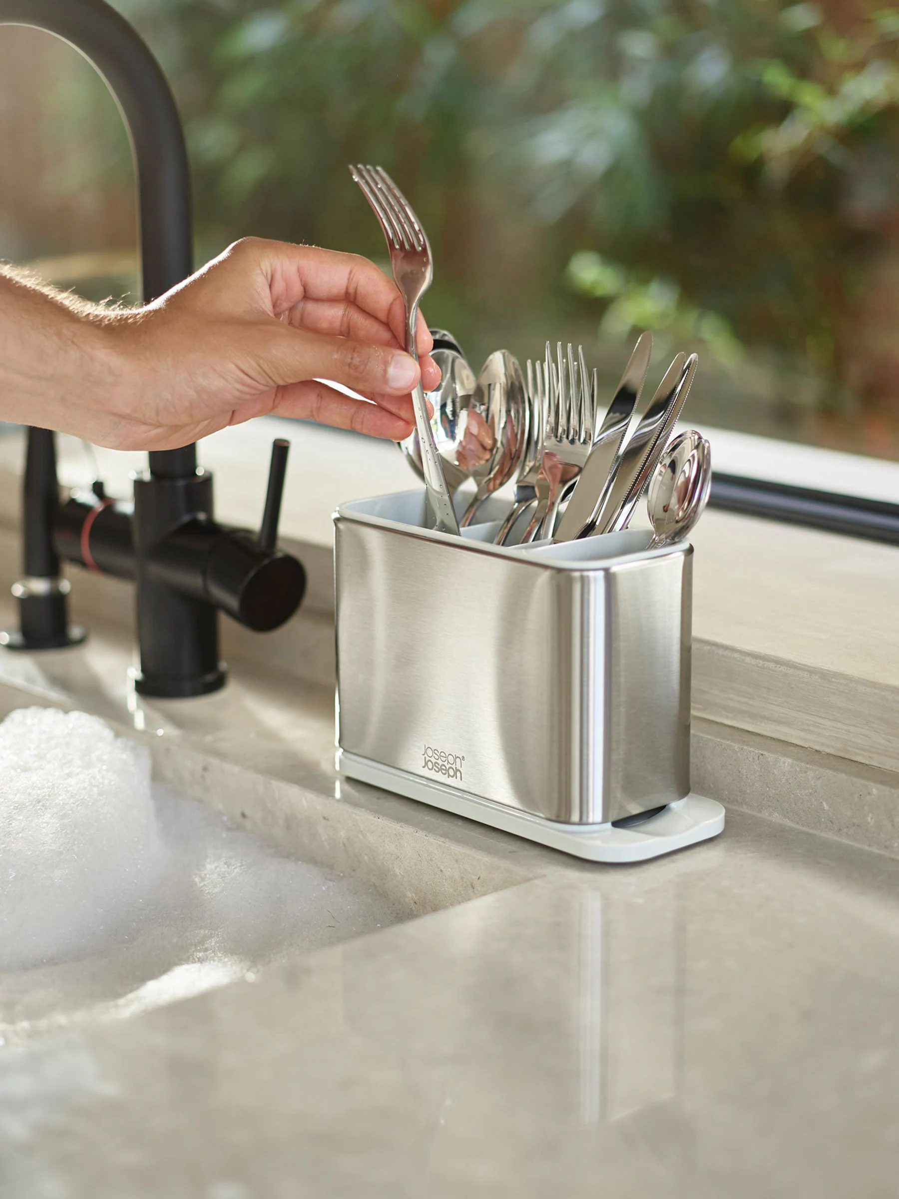 Joseph Joseph Surface Stainless-Steel Cutlery Drainer