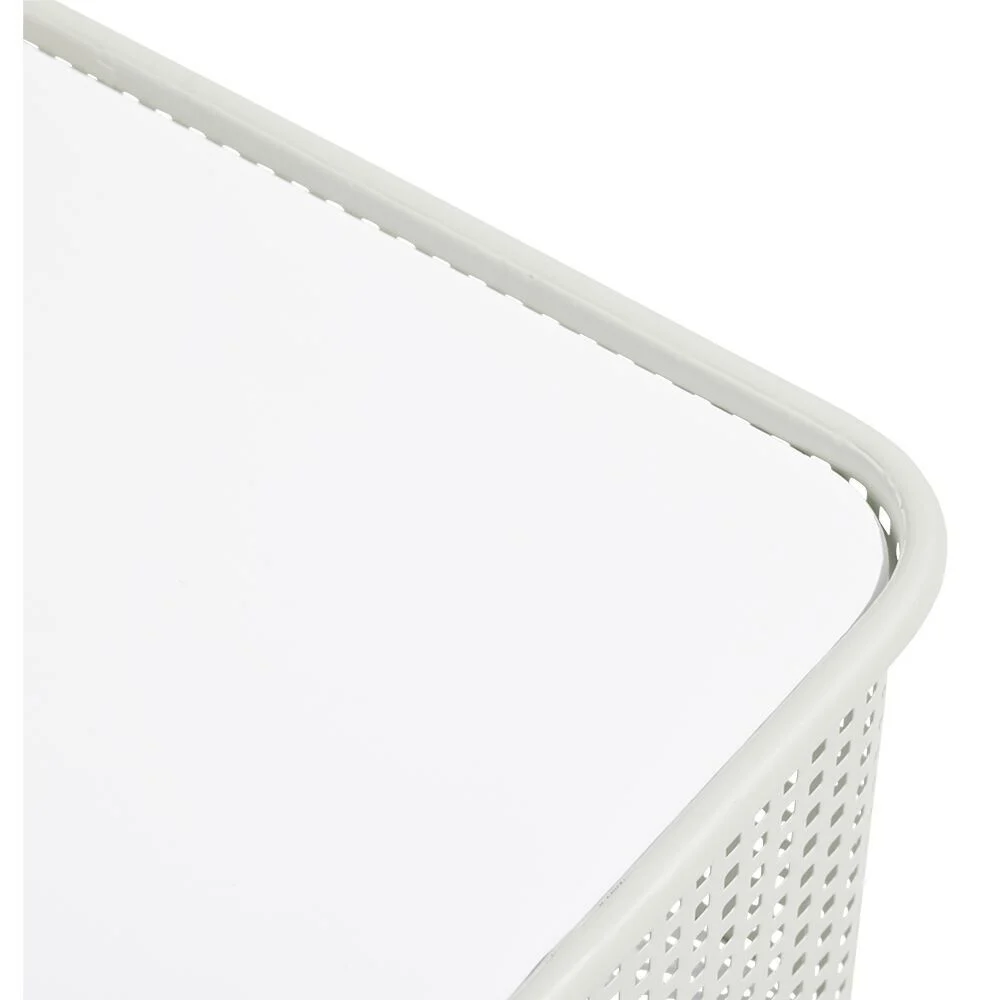 Table basse à roulettes Mahel 50x30x49cm métal vert pâle