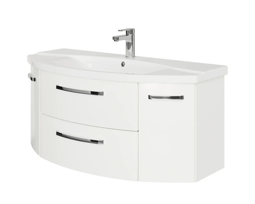 Jungborn wastafelmeubel VENTITRE BxHxD 116,3 x 49,2 x 46 cm Frontkleur wit hoogglans