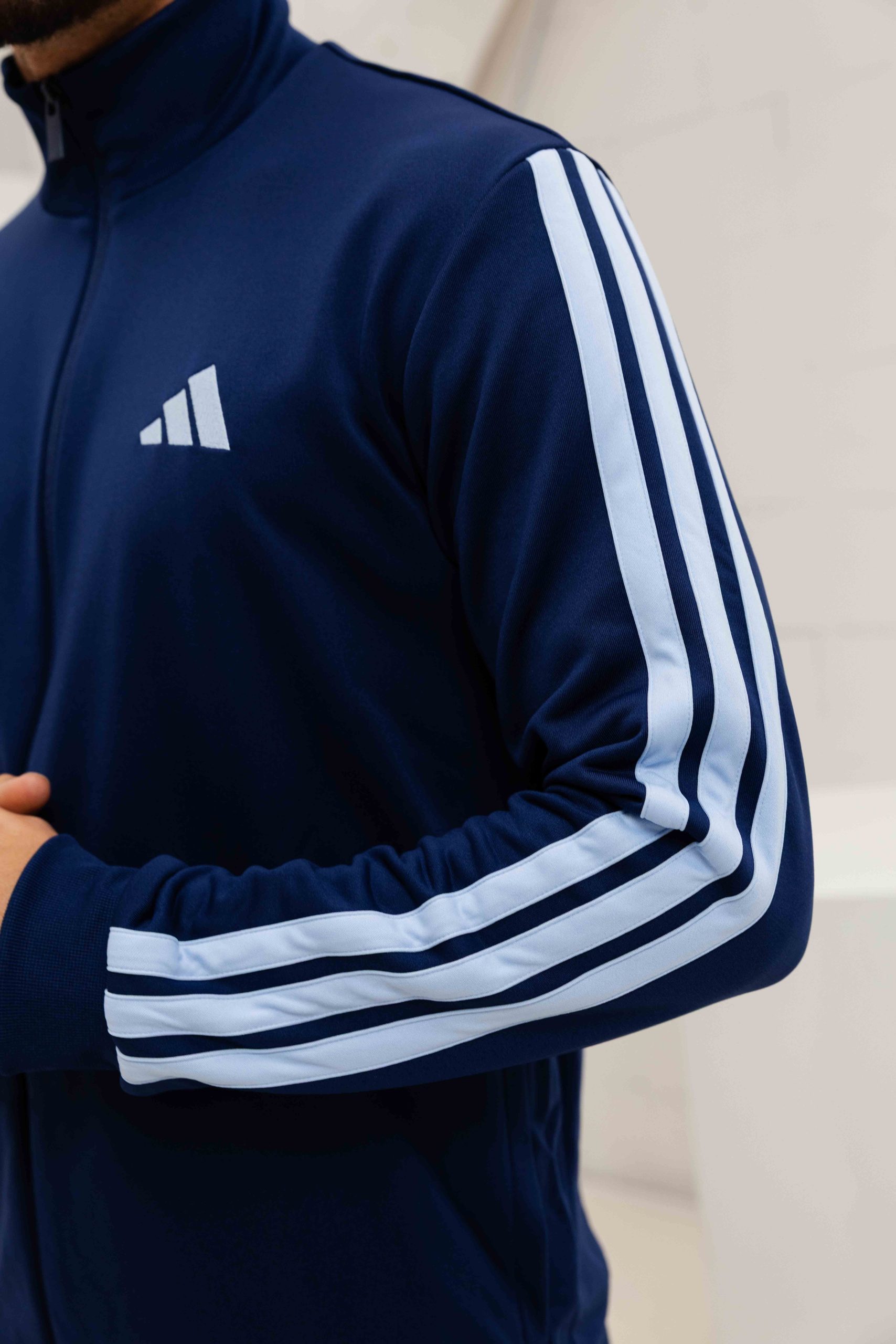 Adidas French Terry Trainingspak Heren Blauw