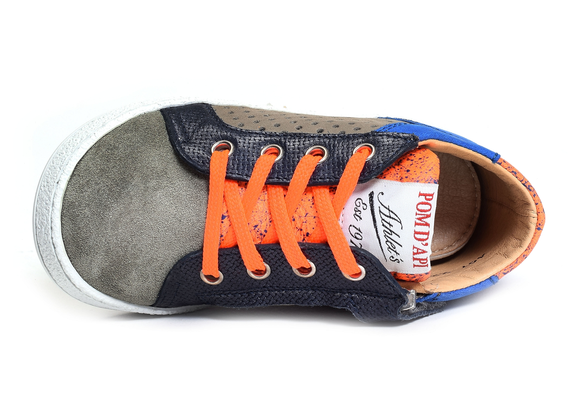 Mousse zip clay gris bleu