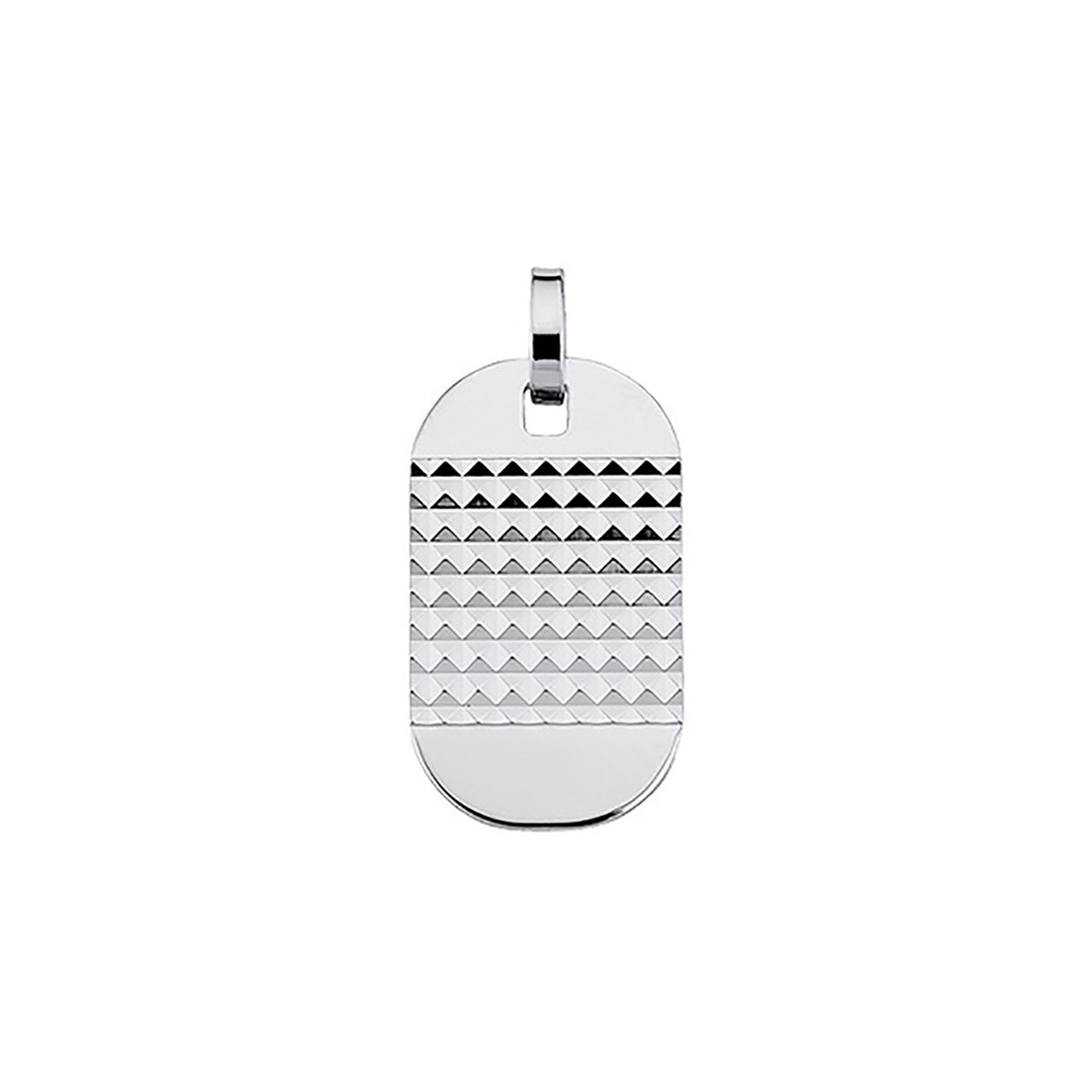 Pendentif Saunier plaque argent ciselée