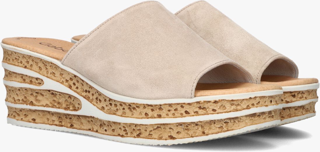 beige gabor slippers 650.1
