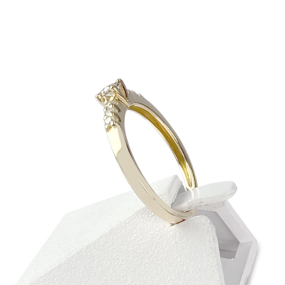 Bague d'occasion or 750 jaune diamants