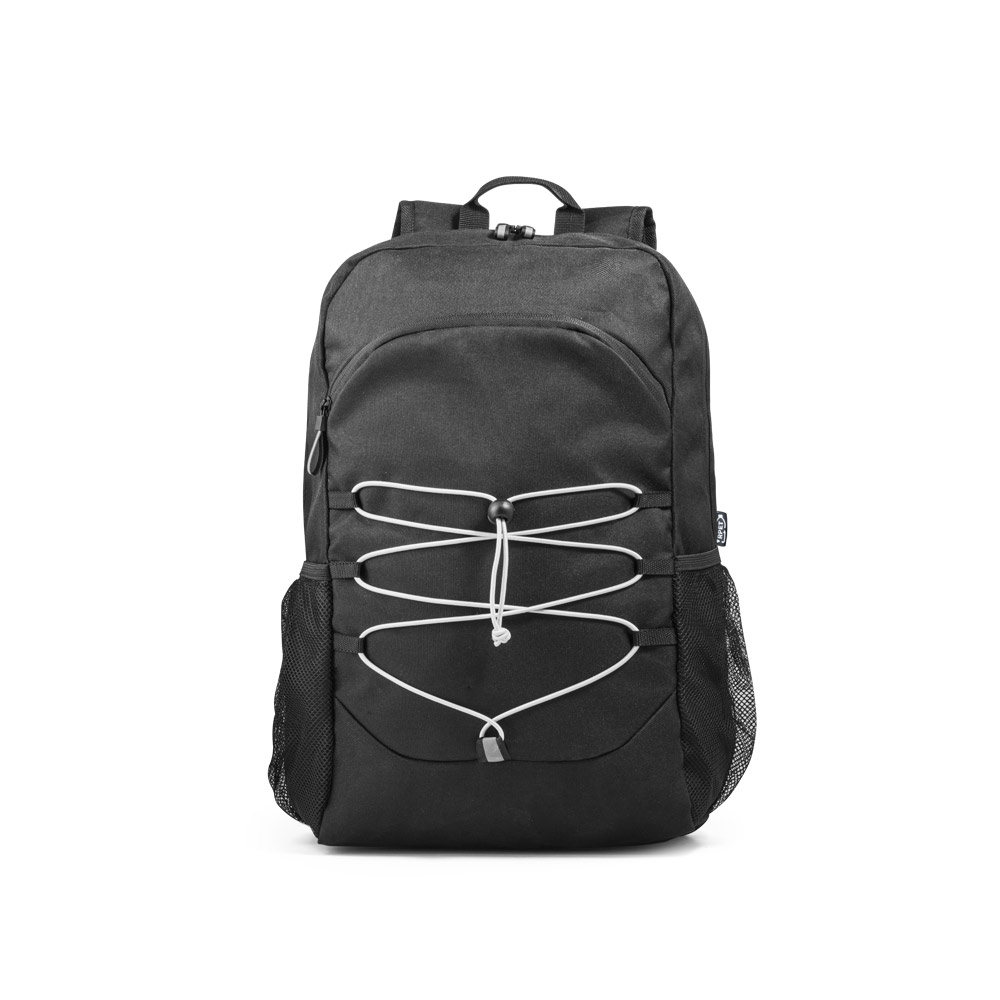 hi!dea 92192 - Sac à dos pour ordinateur portable en 300D polyester recyclé et 600D polyester recyclé avec éléments réfléchissants