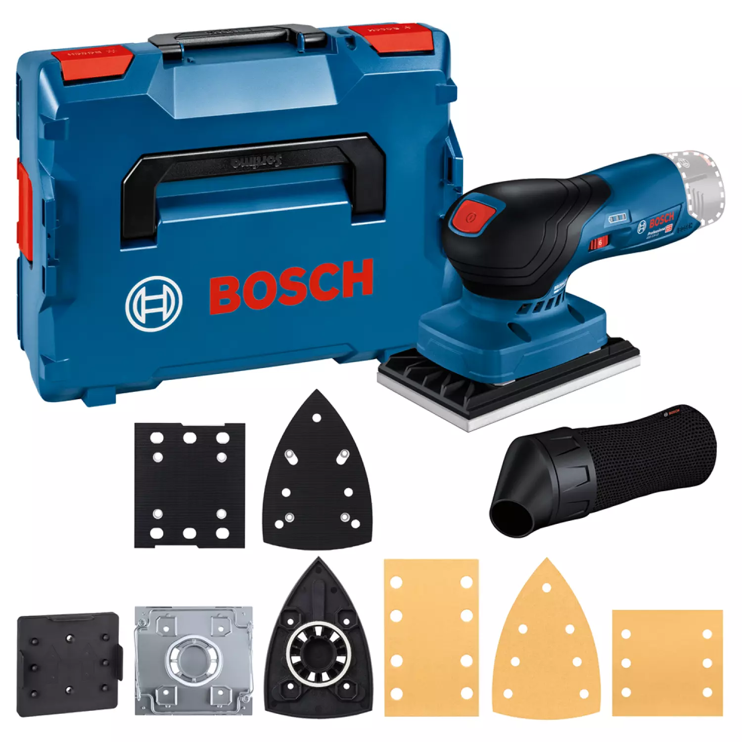 Bosch GSS 12V-13 12V Li-ion accu vlakschuurmachine body in L-Boxx - koolborstelloos