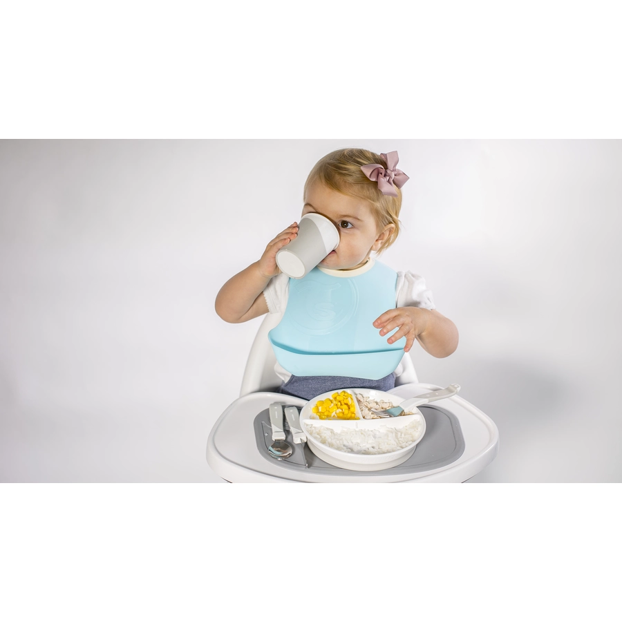 TWISTSHAKE Kinderlätzchen 2er-Pack 4+ Monate pastel blau  grün