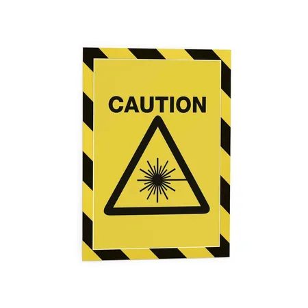 Durable 4945130 Magnetrahmen Security A4, Gelb-schwarz