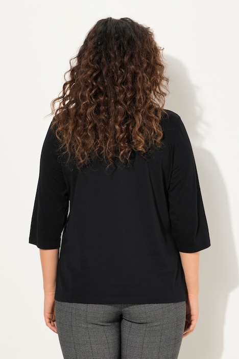 Shirt, bedruckt, Rundhals, 3/4-Arm