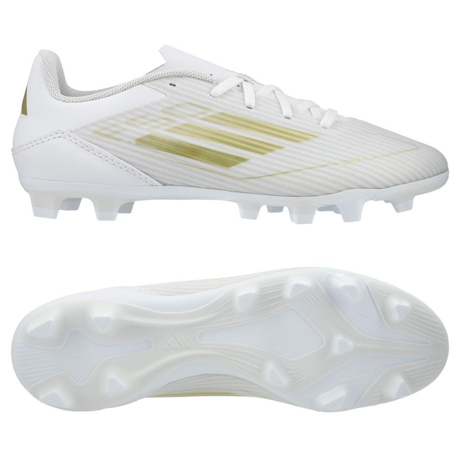 adidas F50 Club FxG Day Spark - Blanc/Doré/Blanc