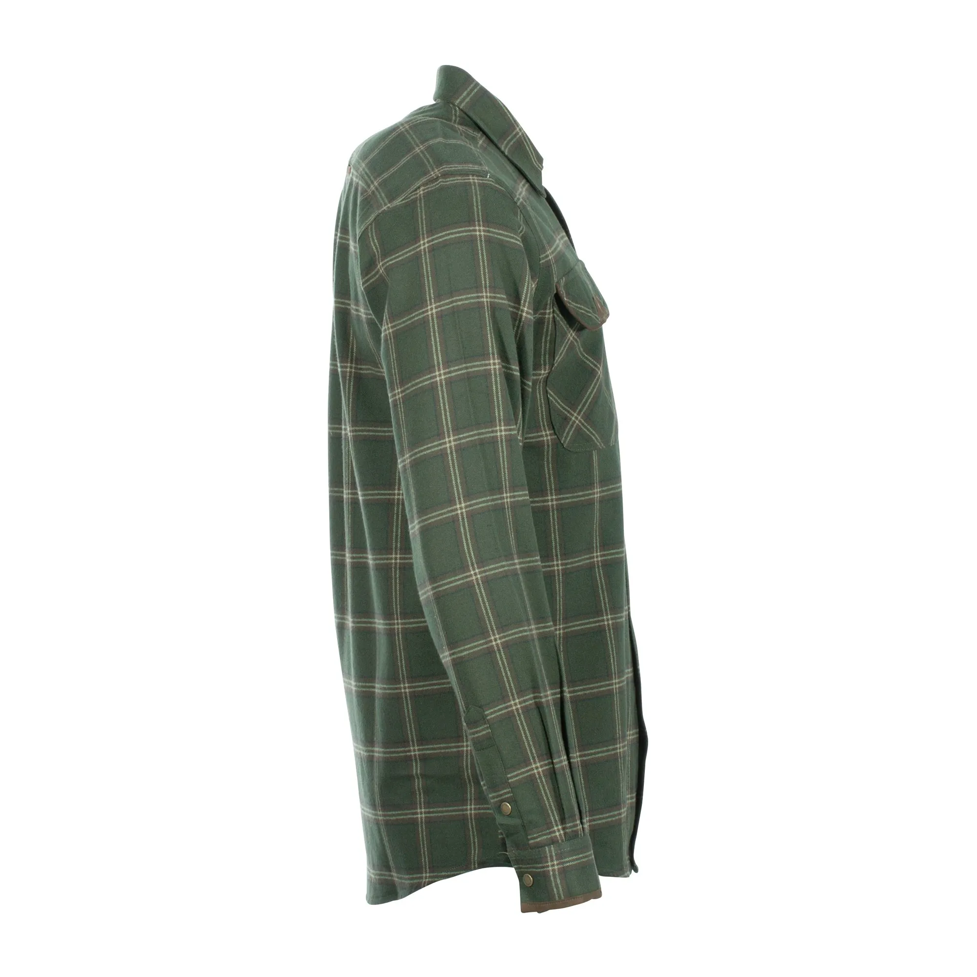 Pinewood -  Pinewood Hemd Prestwick Exclusiv mossgreen dark brown