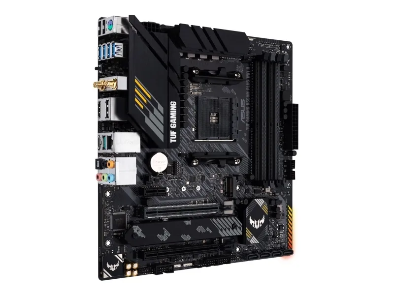 ASUS TUF GAMING B550M-PLUS WIFI II - Bundkort - micro ATX - Socket AM4 - AMD B550 Chipset - USB-C Gen2, USB 3.2 Gen 1, USB 3.2 Gen 2 - 2.5 Gigabit LAN, Wi-Fi 6, Bluetooth - onboard grafik (CPU påkrævet) - HD Audio (8-kanaler)