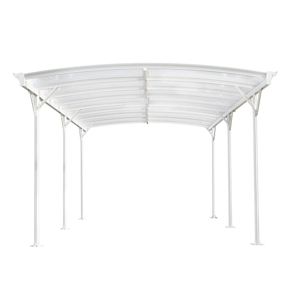 Home Deluxe - Design Carport - FALO, Wit - Afmetingen: 505 x 300 x 226 / 240 cm - incl. montagemateriaal | Carport, Garage, Overkapping