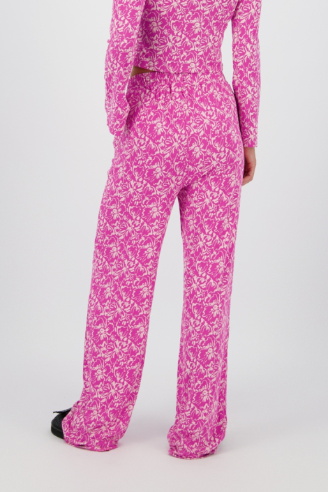 Raizzed roze dames broek