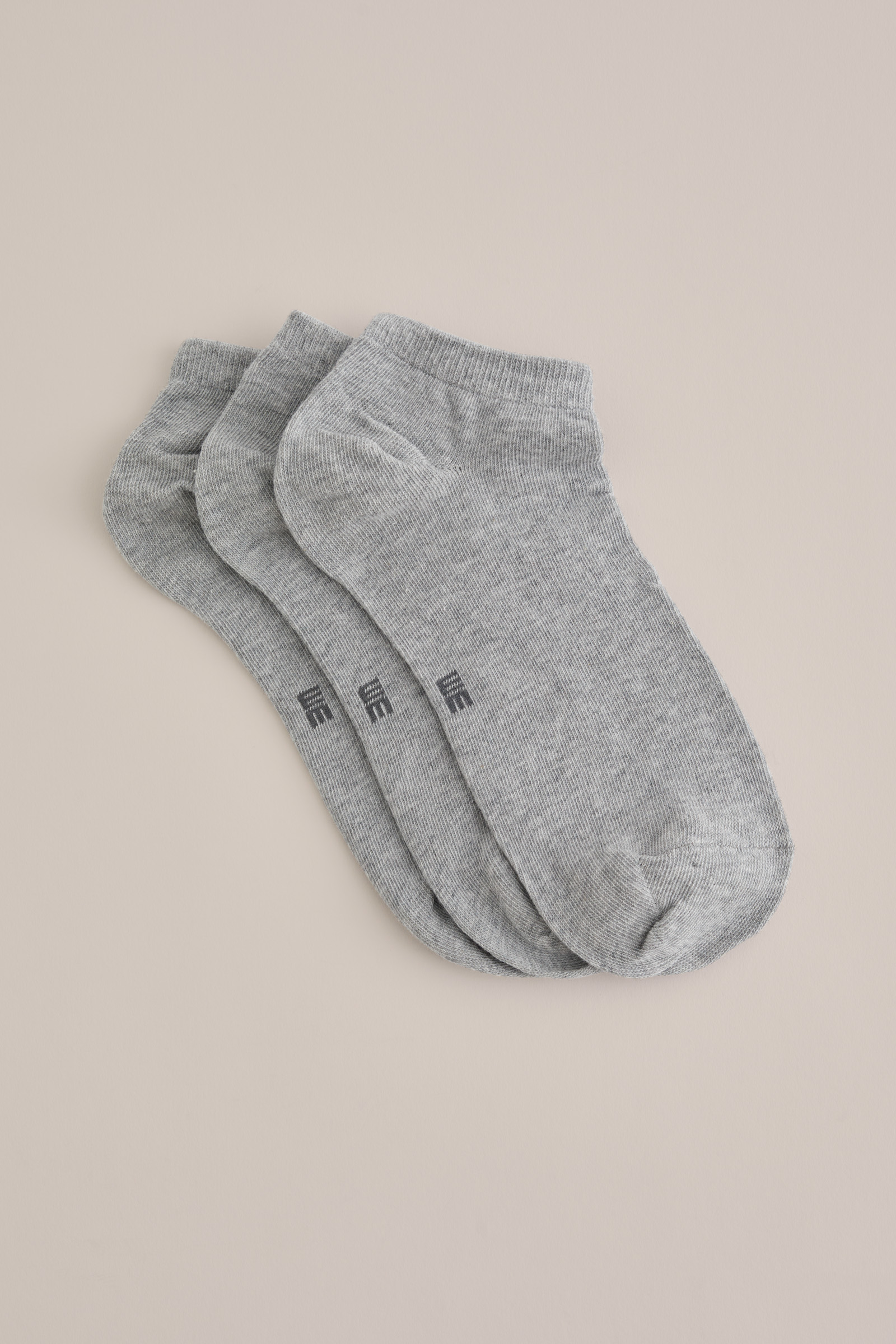 sneaker sokken, 3-pack WE Fashion Lichtgrijs