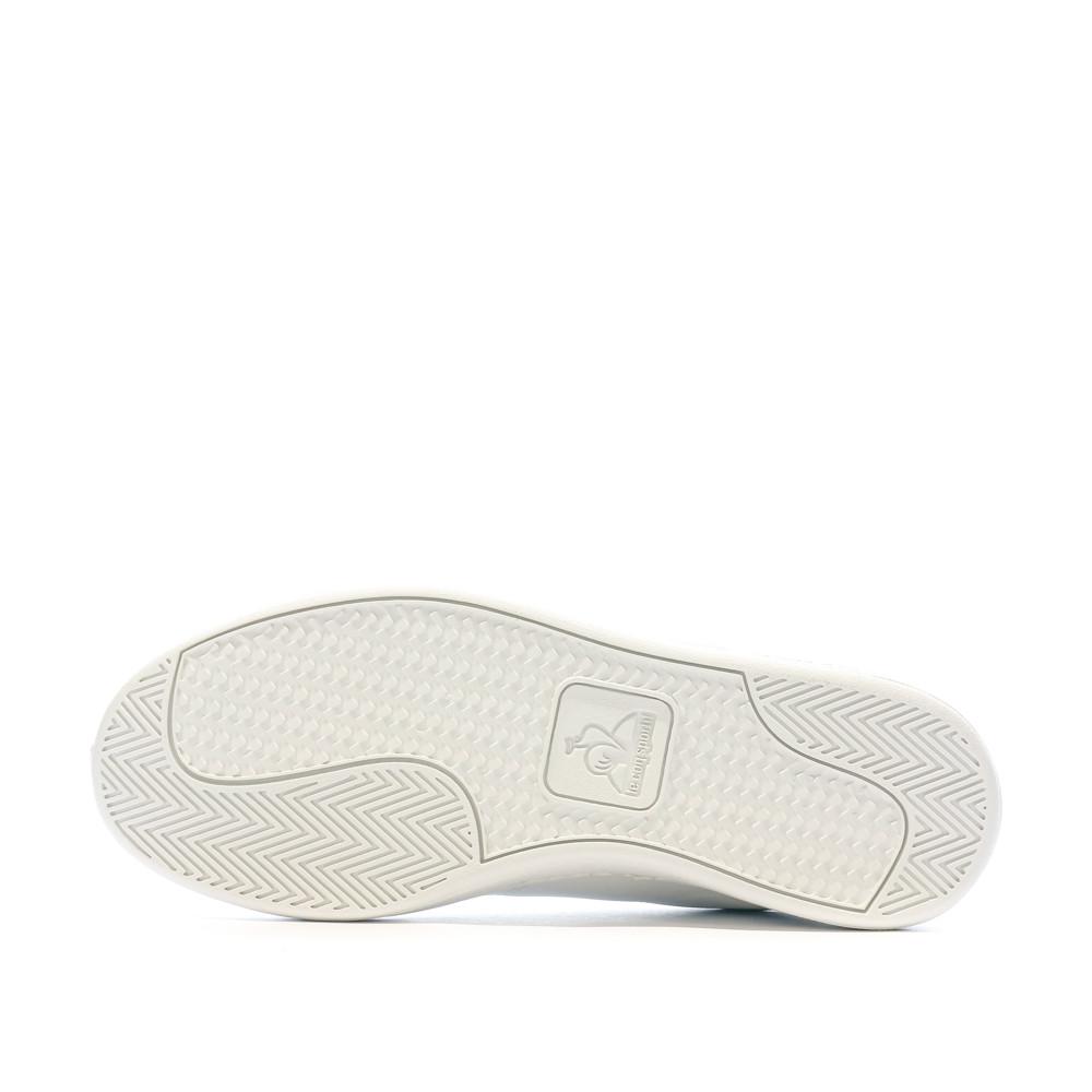 Le Coq Sportif Baskets Blanches/Beige Femme Le Coq Sportif Court Classic Premium Optical