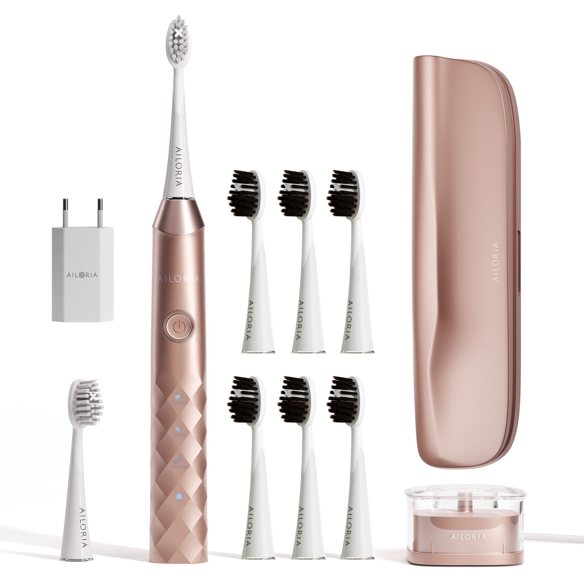 AILORIA SHINE BRIGHT SET USB-Schallzahnbürste Limited Edition