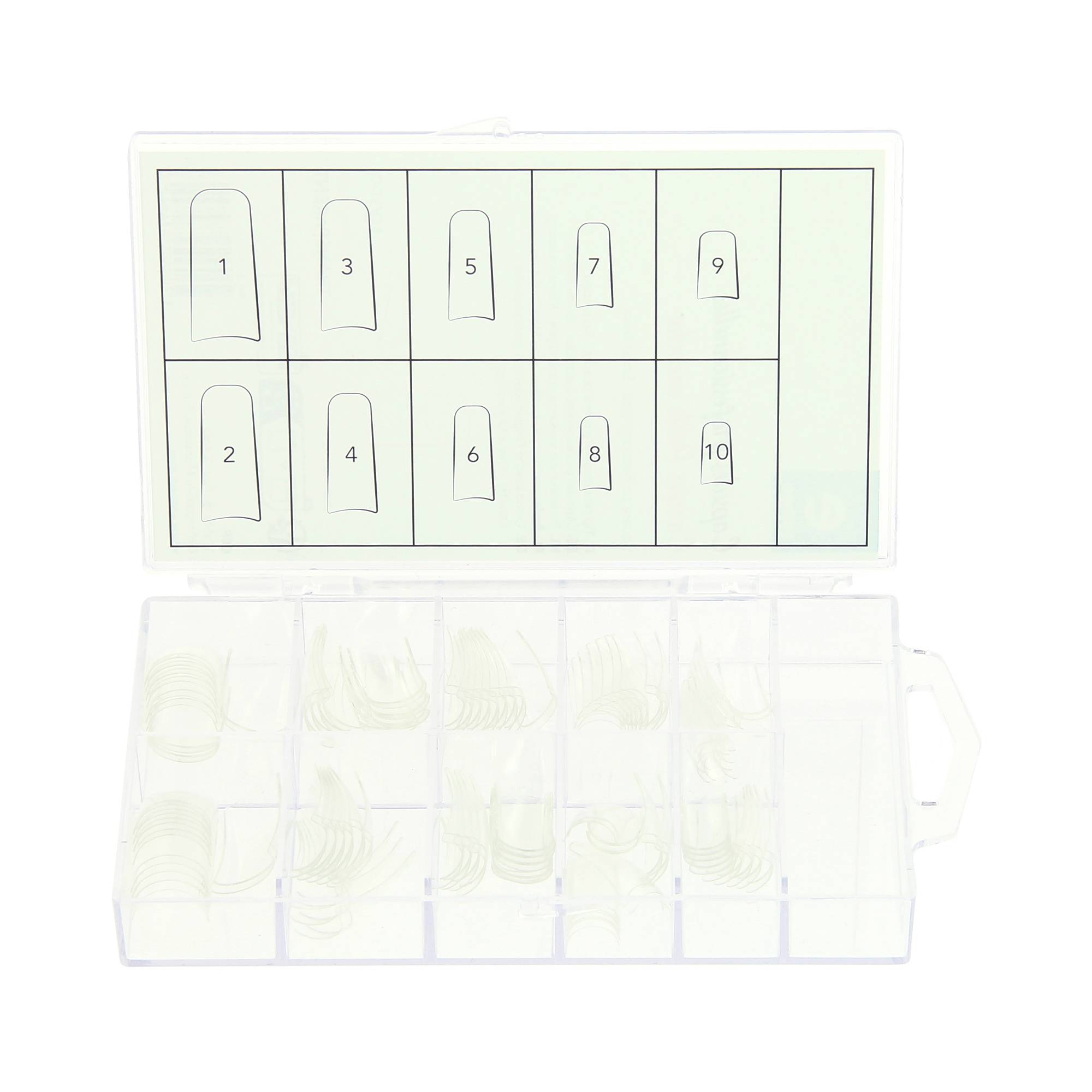 100 capsules professionnelles transparentes