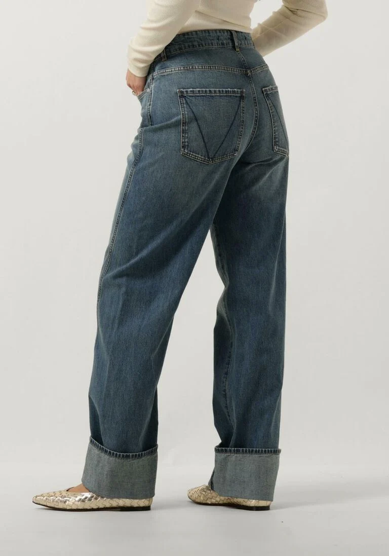 VANILIA blauwe vanilia straight leg jeans denim straight leg
