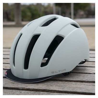 Casque Vélo Ville Eltin Bliss Blanc Cassé Mat