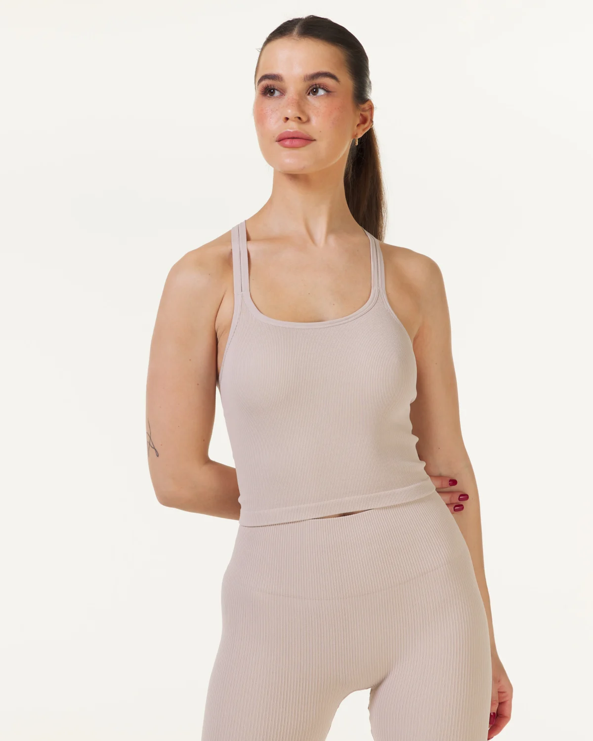 Bumpro Perfect Rib Croptop Beige