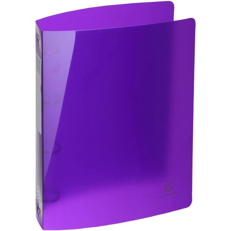 Classeur 4 anneaux plastifié Exacompta Iderama A4 maxi - Dos 4 cm couleurs  assorties