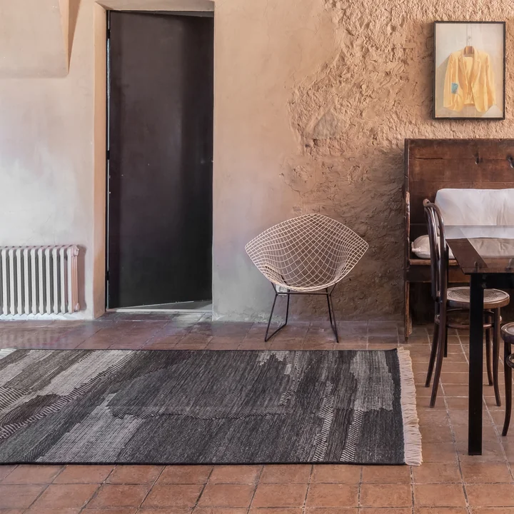 nanimarquina - Wabisabi Wollteppich, 200 x 300 cm, navy