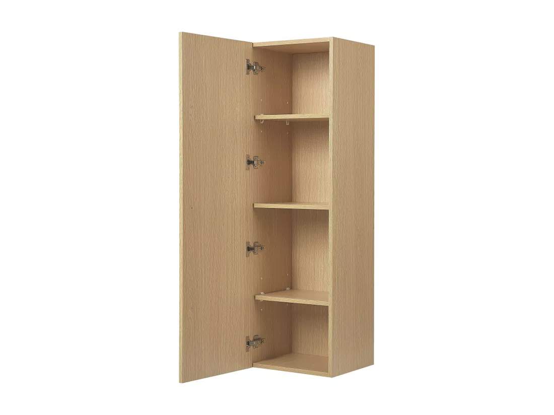 Armoire murale de salle de bains MATARO 40 cm 35 cm 132 cm Marron clair