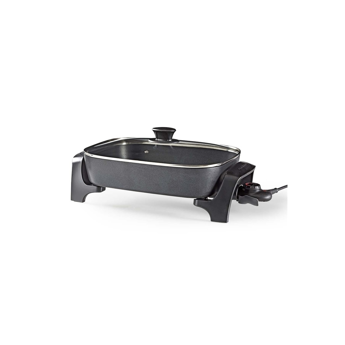 Nedis Elektrisk Stekepanne | 40 cm | Solid konstruksjon i aluminium