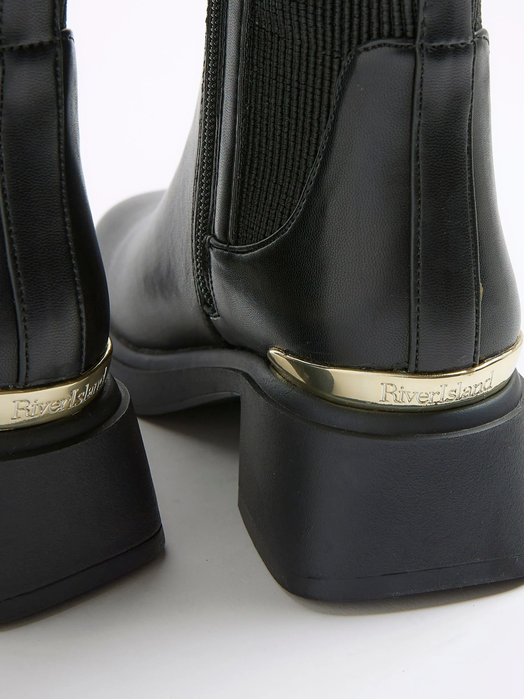 River Island Gusset Knee High Boots