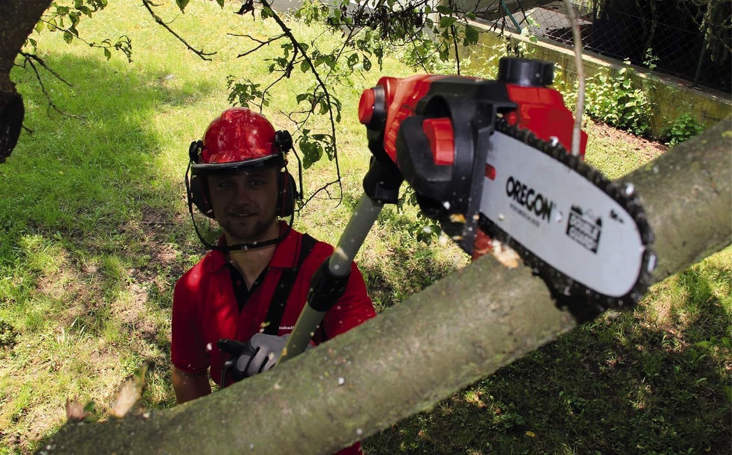 Einhell Akku Hochentaster GE-LC 18 Li T-Solo Power X-Change (Li-ion, 18 V, 20 Schwertlänge, Teleskopstiel, Oregon Schwert und Kette, Ohne Akku und Ladegerät)