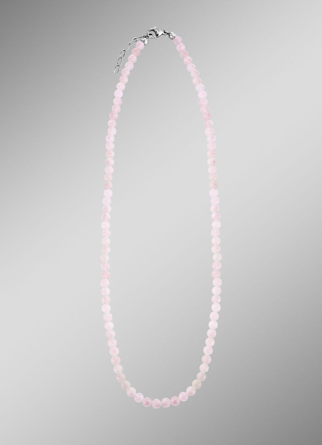 Halskette mit echtem Rosenquarz