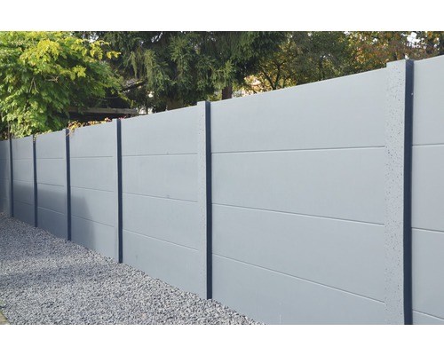 Standaard betonnen schuttingpaneel, glad paneel, 200 x 38,5 x 3,5 cm