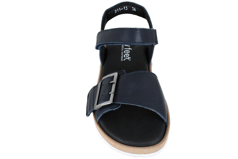NEW FEET SANDAL I BLÅ KALVESKIND