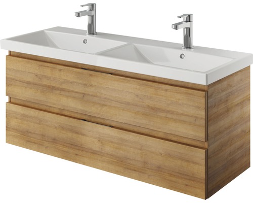 Pelipal Xpressline 4035 wastafelmeubel, BxHxD 116 x 48,2 x 43,5 cm, frontkleur: Riviera eiken, 4035.471102