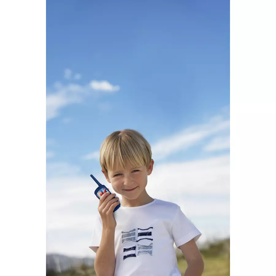LEXIBOOK Spider-Man Abenteuerset mit 2  Walkie Talkies bis zu 120m, Fernglas, Taschenlampe und Kompass