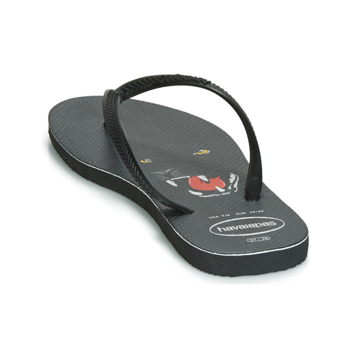 Havaianas - SLIM ANIMAL PRINT - Noir