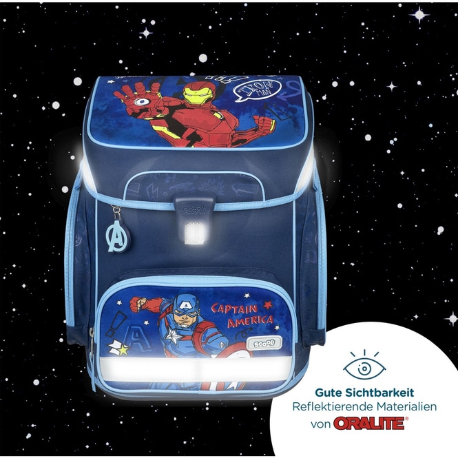 Avengers - Scooli - Schulranzen - EasyFit - 5-teilig