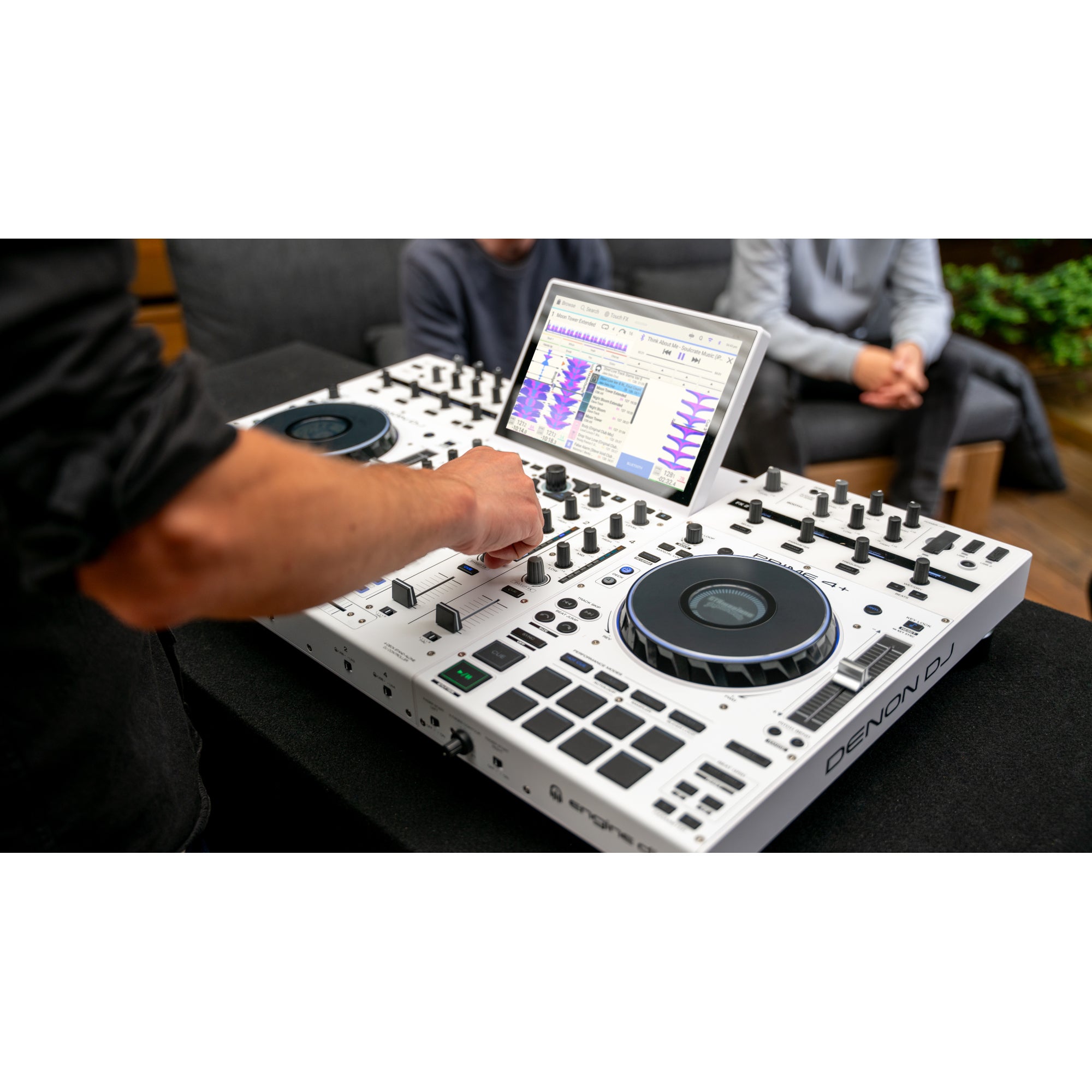 Denon DJ PRIME4+ White Edition 4-deck standalone DJ-controller
