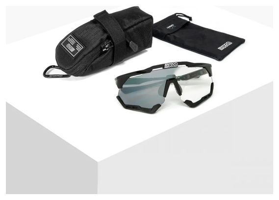 Lunettes SCICON Aeroshade XL Noir / Photochromic Silver Mirror