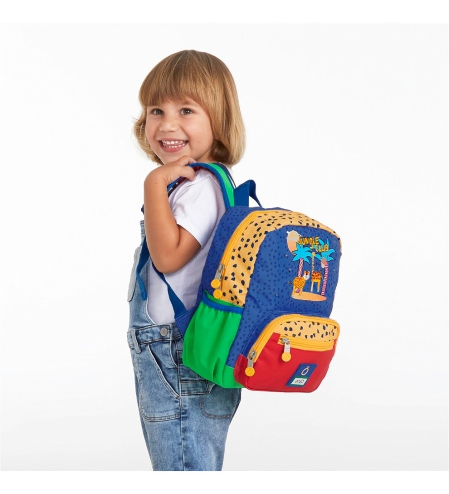 Mochila pequena Enso Jungle Club Multicolorida
