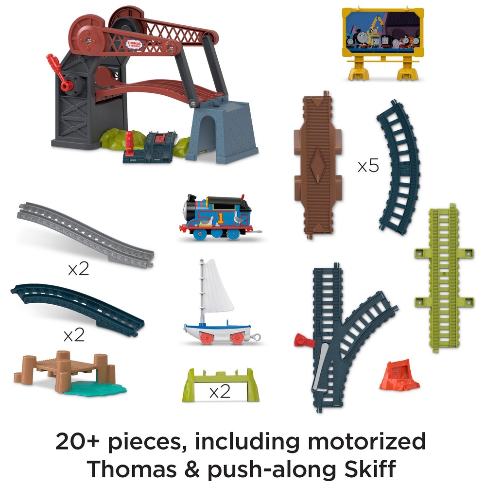 Thomas & seine Freunde Brückenlift Thomas & Skiff Gleisspielset