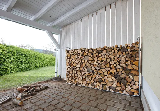 wolfcraft GmbH 5125000, Brændeholder, Plast, Stål, Grå, 1,6 m³, 25 - 50 cm, 1766 mm
