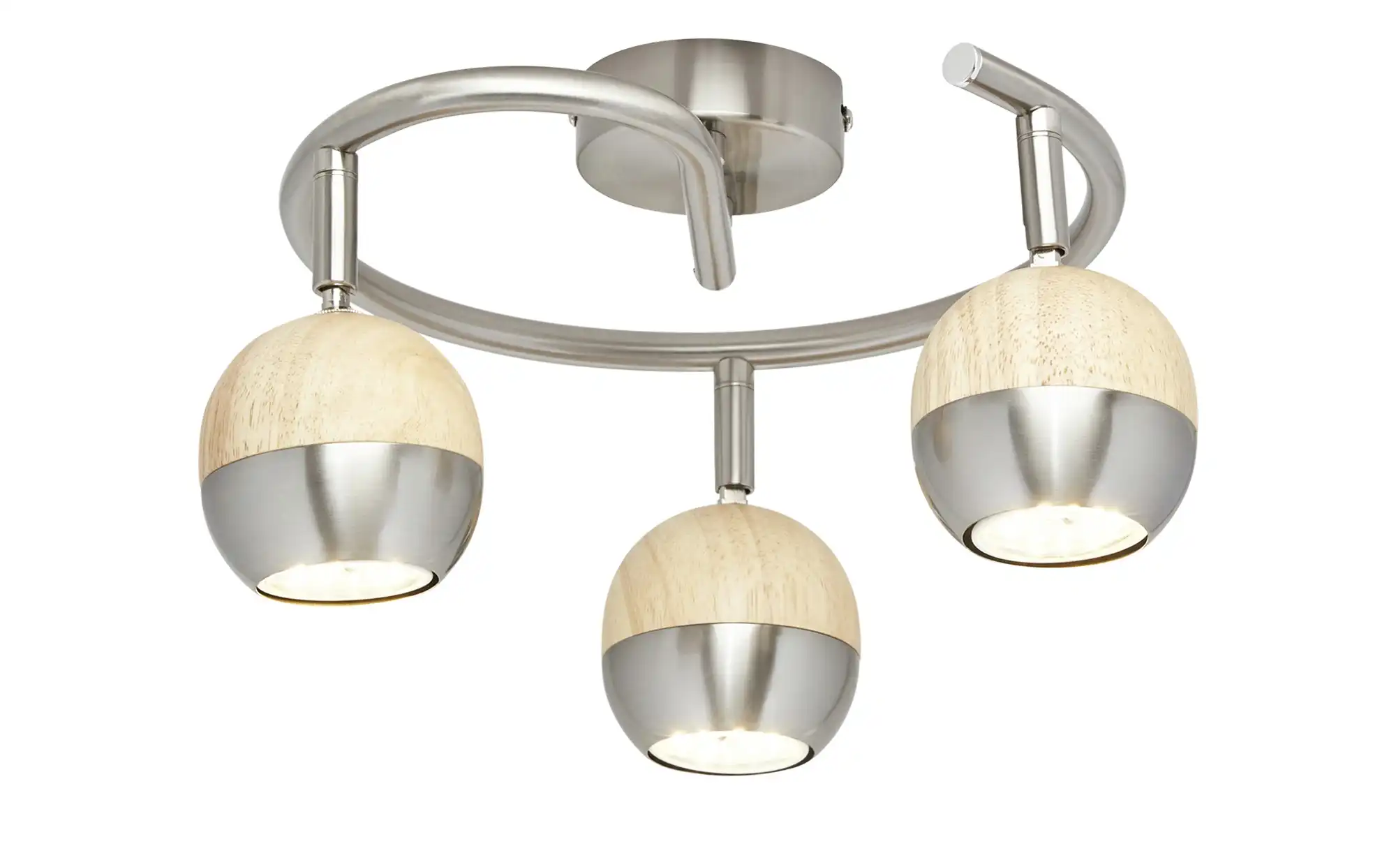 KHG LED-Spot, 3-flammig mit Holz