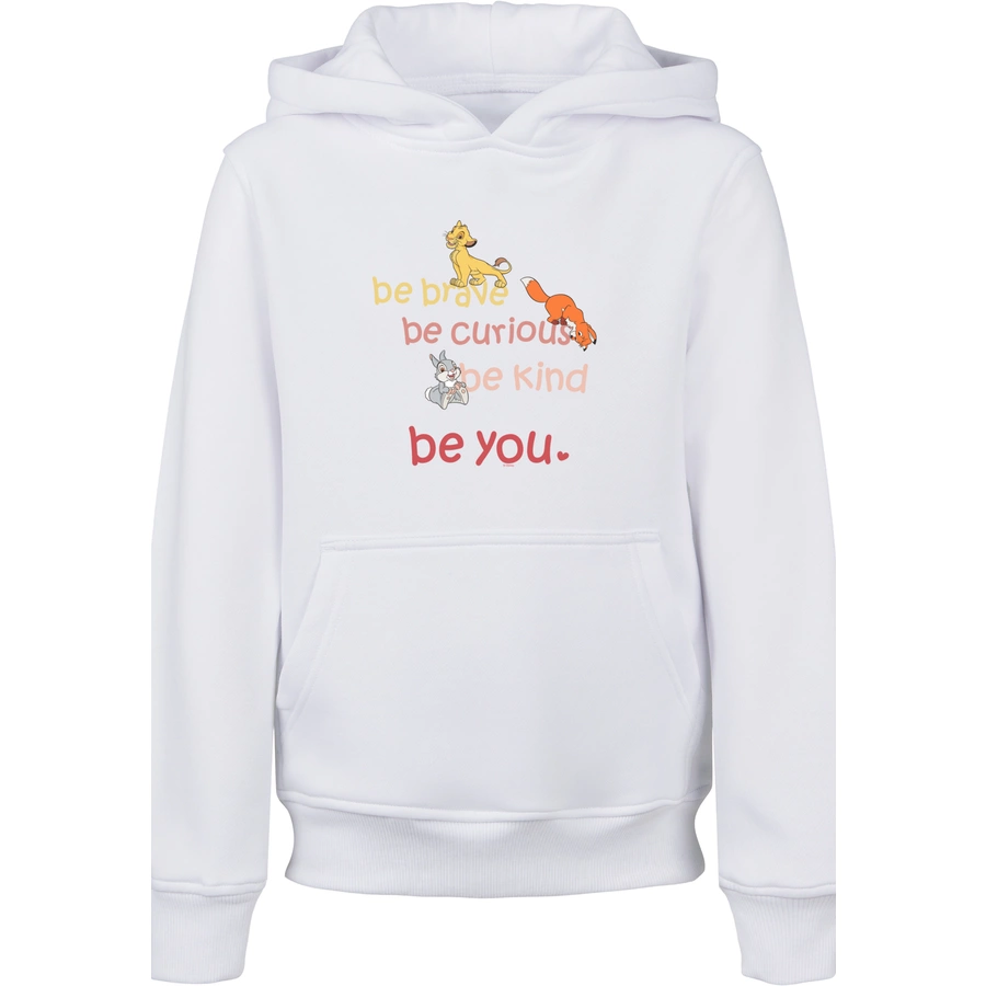 F4NT4STIC Hoodie  Be Brave Be Curious weiß