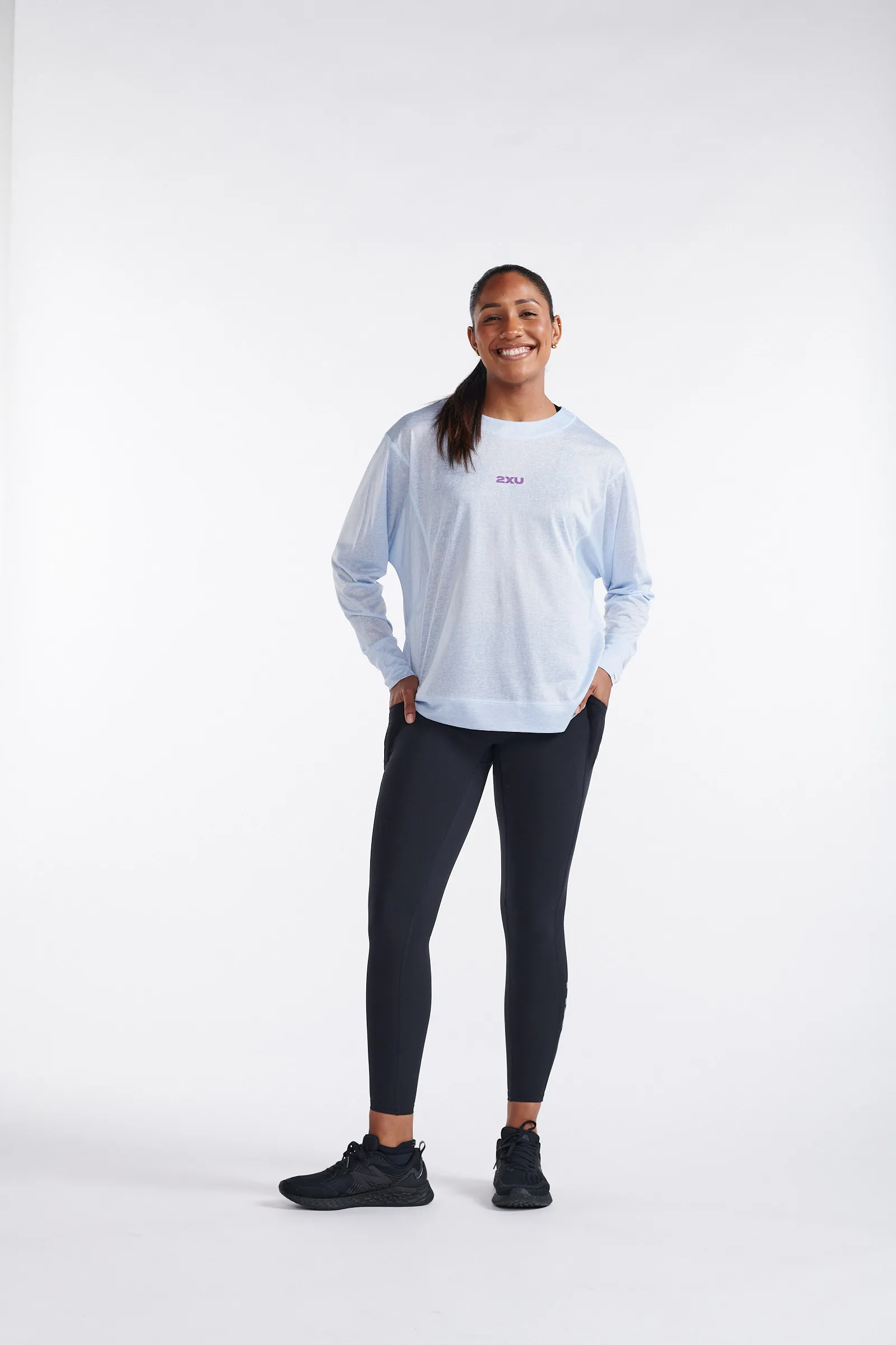 2XU Relight Long Sleeve Halogen/White