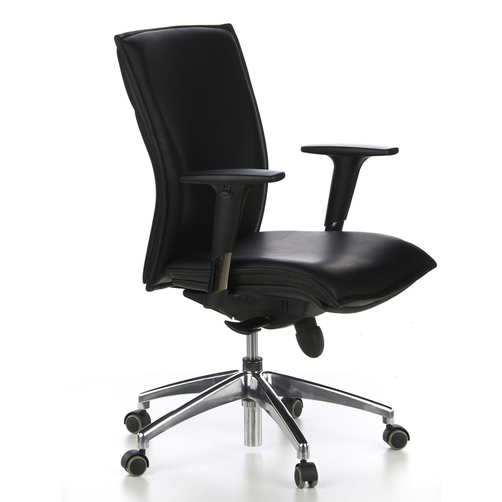 Luxus Chefsessel MURANO 10 Leder mit Armlehnen (höhenverstellbar) hjh OFFICE