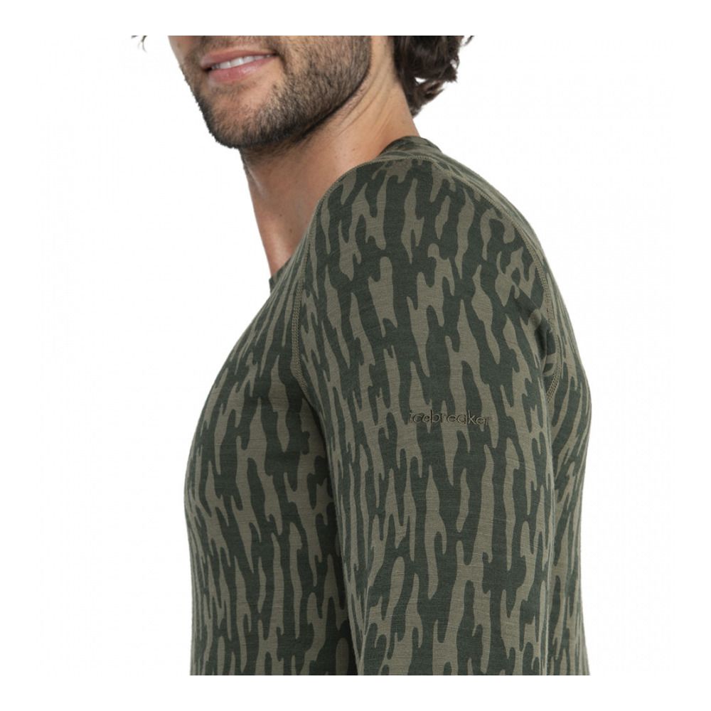Icebreaker MERINOS 200 OASIS - Sous-couche Homme loden/loden dk/aop